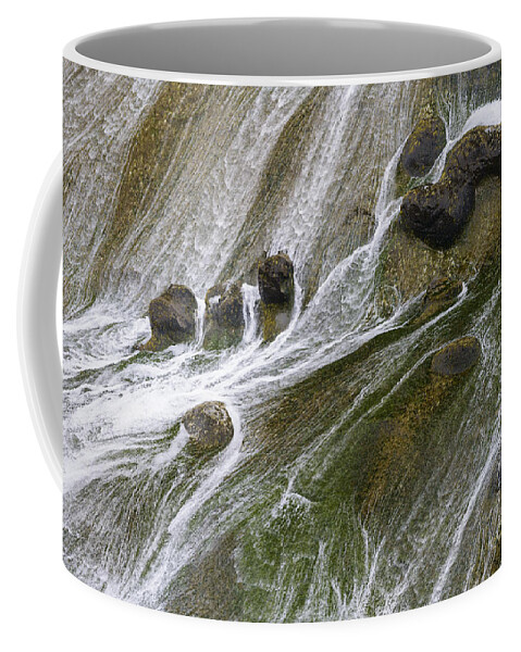 Pattern In Nature Coffee Mug featuring the photograph Wave Over Sandstone Cliffs by John Shaw