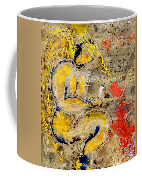 Love Coffee Mug featuring the painting We all bleed the same color III by Giorgio Tuscani