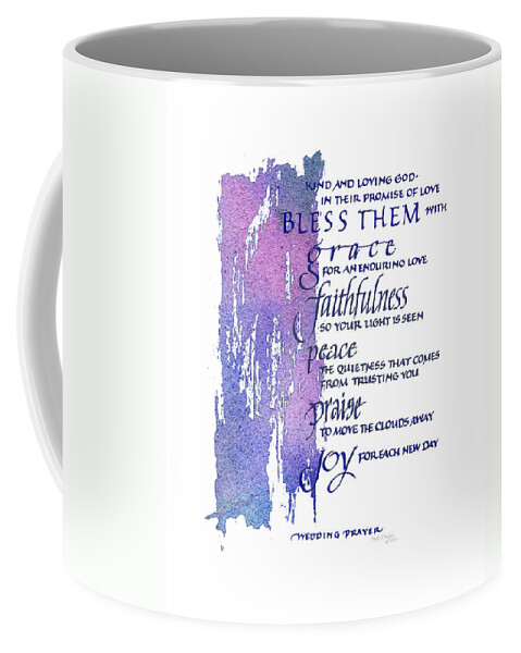 God Coffee Mug featuring the painting Wedding Prayer B by Judy Dodds