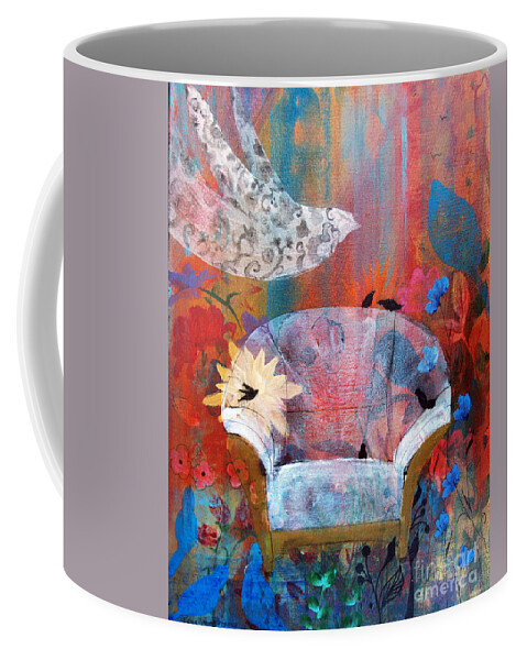 Welcome Home Coffee Mug featuring the painting Welcome Home by Robin Pedrero