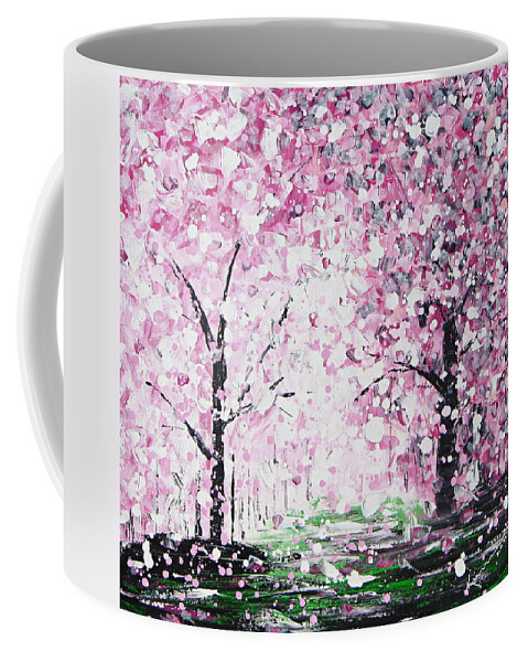 Spring Coffee Mug featuring the painting Welcome Spring by Kume Bryant