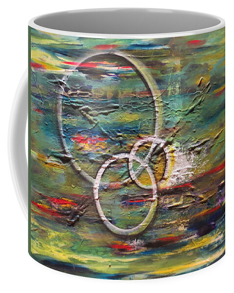 Abstract Coffee Mug featuring the painting We're Connected by Soraya Silvestri