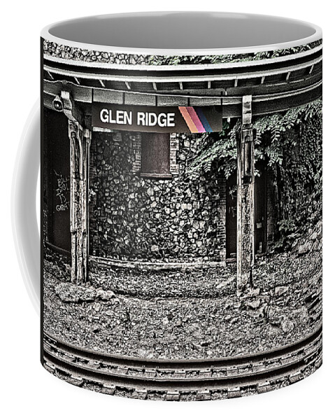 Westbound Track Coffee Mug featuring the photograph Westbound Track at Glen Ridge Station by Kellice Swaggerty