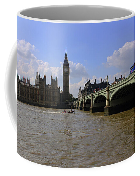 London Coffee Mug featuring the photograph Westminster Bridge and Big Ben by Nicky Jameson