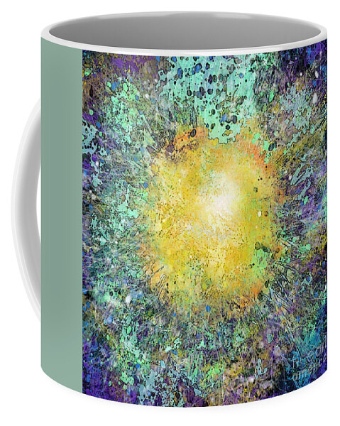 Sun Coffee Mug featuring the digital art What Kind of Sun VII by Carol Jacobs