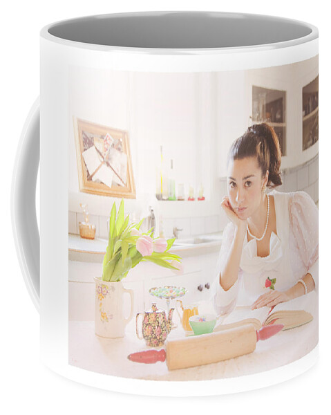 Fifties Kitchen Coffee Mug featuring the photograph Her Perfect Little Life by Theresa Tahara