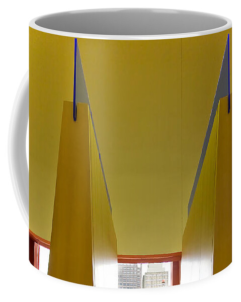 Bookshelves Coffee Mug featuring the photograph What's Your Angle by Melinda Ledsome