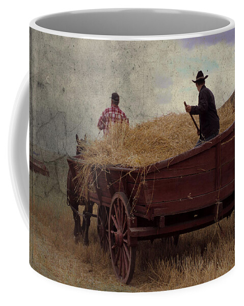 Wheat Coffee Mug featuring the photograph Wheat Wagon by Sharon Elliott