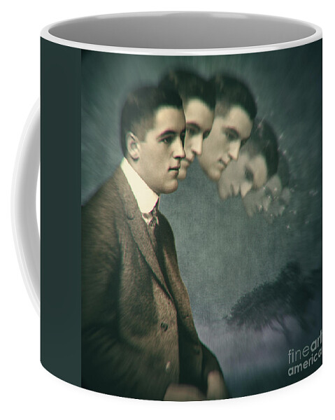 Surreal Coffee Mug featuring the photograph When thinking goes too far by Martine Roch