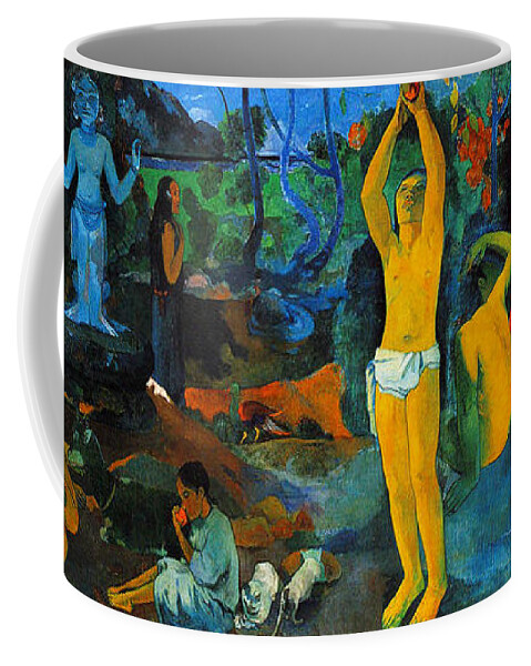 Paul Gauguin Coffee Mug featuring the painting Where Do We Come From. What Are We Doing. Where Are We going by Paul Gauguin