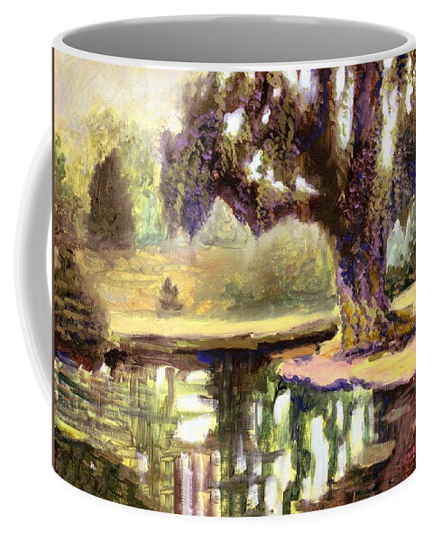 Wisteria Coffee Mug featuring the painting Where it all started by Melissa Herrin