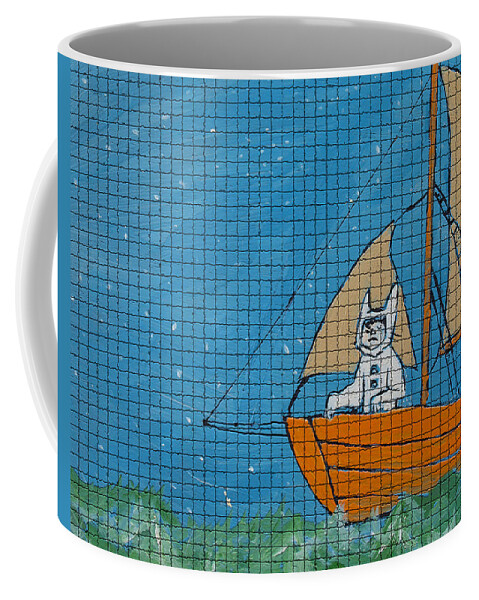 Boats Coffee Mug featuring the painting Where The Wild Things Roam by Robert Margetts