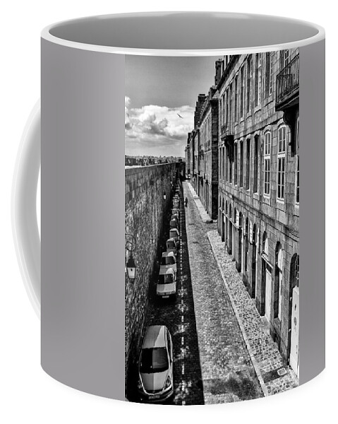 St Malo Coffee Mug featuring the photograph Where's my car? by Nigel R Bell