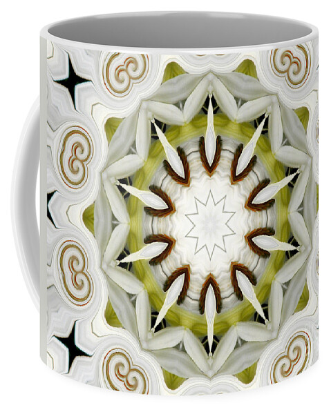 Daisy Coffee Mug featuring the photograph White Daisies Kaleidoscope by Rose Santuci-Sofranko