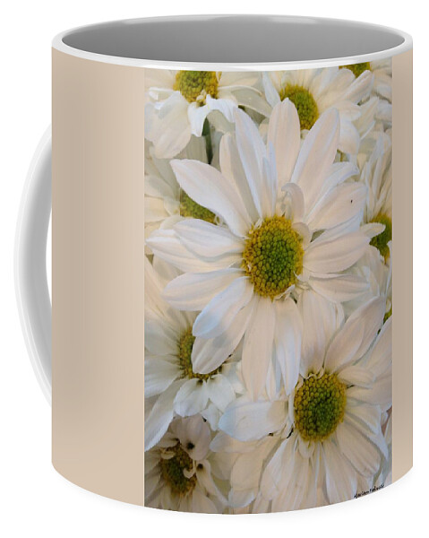 Daisy Coffee Mug featuring the photograph White Daisies by Marian Lonzetta