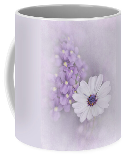 African Daisy Coffee Mug featuring the photograph White Daisy by David and Carol Kelly