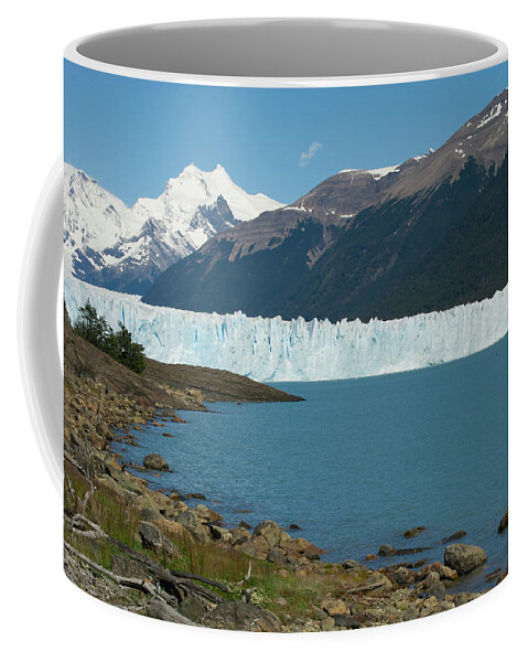 Patagonia Coffee Mug featuring the photograph White Glacier by Richard Gehlbach