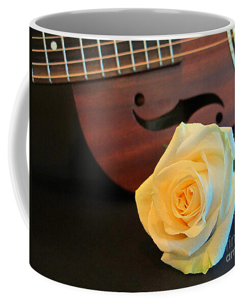 White Flower Coffee Mug featuring the photograph White Rose by Kelly Holm