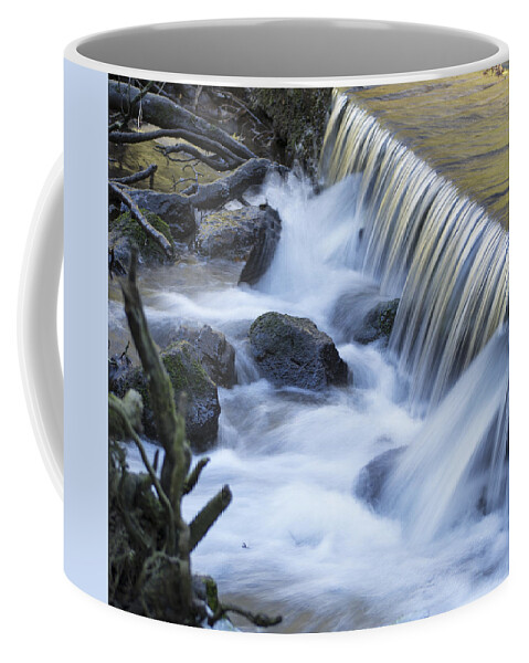 River Clwyd Coffee Mug featuring the photograph White Water by Spikey Mouse Photography