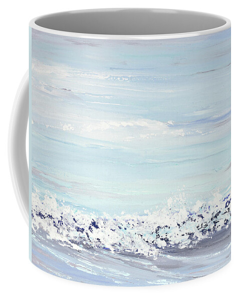 Costal Coffee Mug featuring the painting White Water by Tamara Nelson