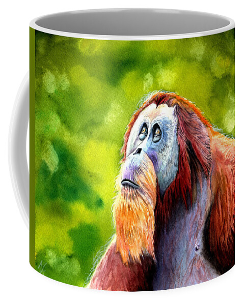 Portrait Coffee Mug featuring the painting Why Me? by Norman Klein