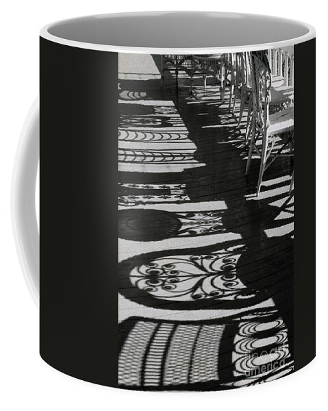 Shadow Coffee Mug featuring the photograph Wicker Chairs by Tom Hollyman