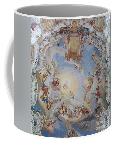 Prott Coffee Mug featuring the photograph Wies Pilgrimage Church Bavaria Fresko by Rudi Prott