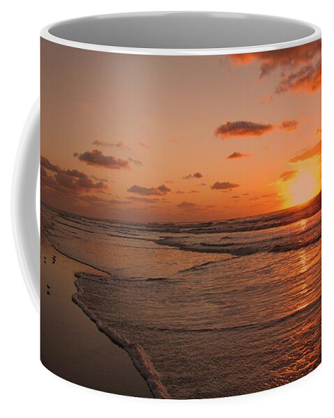 Beach Coffee Mug featuring the photograph Wildwood Beach Sunrise II by David Dehner