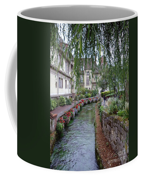 Willow Coffee Mug featuring the photograph Willows Over The River by Barbie Corbett-Newmin