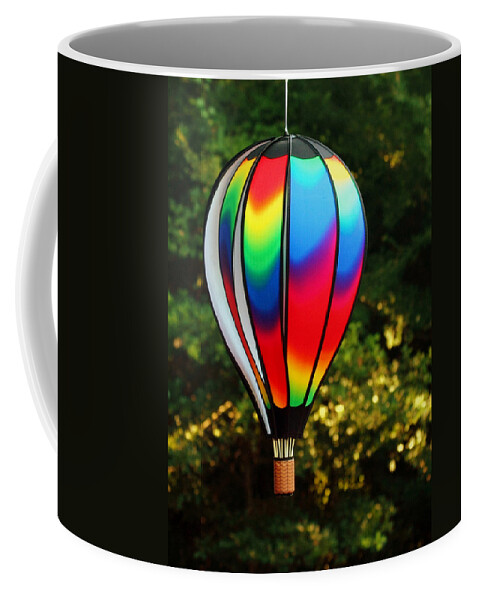 Wind Coffee Mug featuring the photograph Wind Catcher Balloon by Farol Tomson