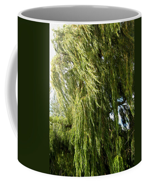 Wind Coffee Mug featuring the photograph Wind In The Willow by Kathy Bassett