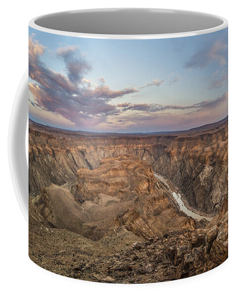 Vincent Grafhorst Coffee Mug featuring the photograph Winding Fish River Canyon And Desert by Vincent Grafhorst