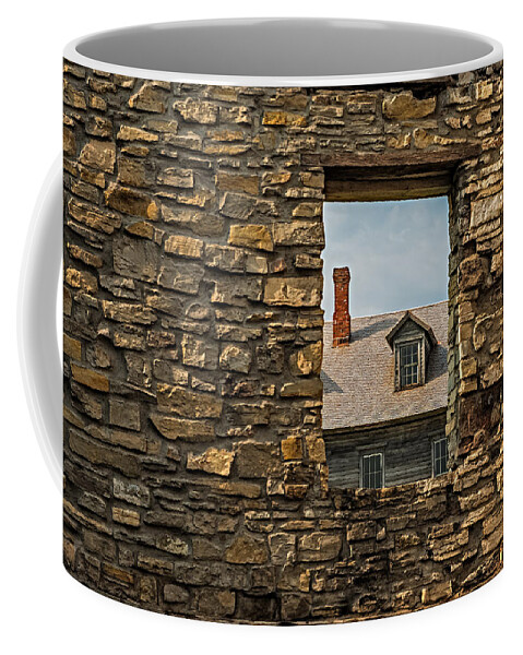 Historic State Park Coffee Mug featuring the photograph Window in A Window by Paul Freidlund