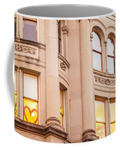 Downtown Coffee Mug featuring the photograph Window to My Heart by Melinda Ledsome