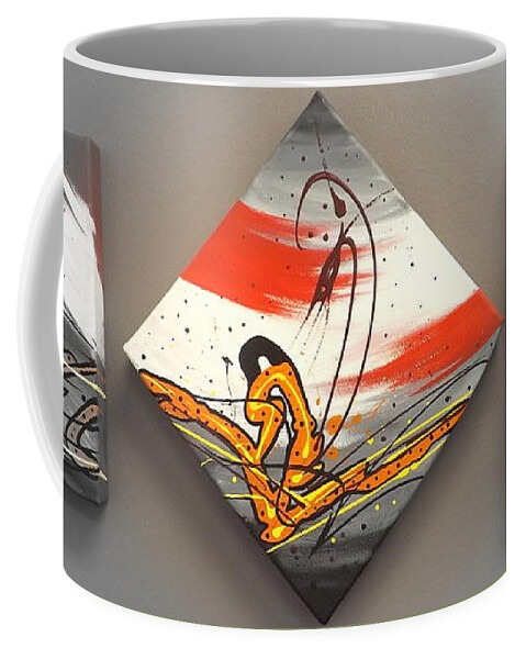 Windsurfer Coffee Mug featuring the painting Windsurfer Spotlighted by Darren Robinson
