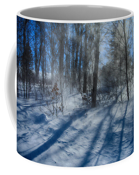 Windy Winter Coffee Mug featuring the photograph Windy Winter by Karol Livote