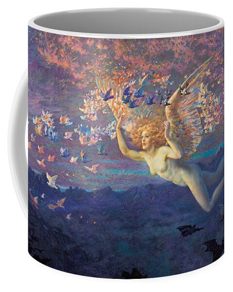Edward Robert Hughes Coffee Mug featuring the painting Wings of the morning by Edward Robert Hughes
