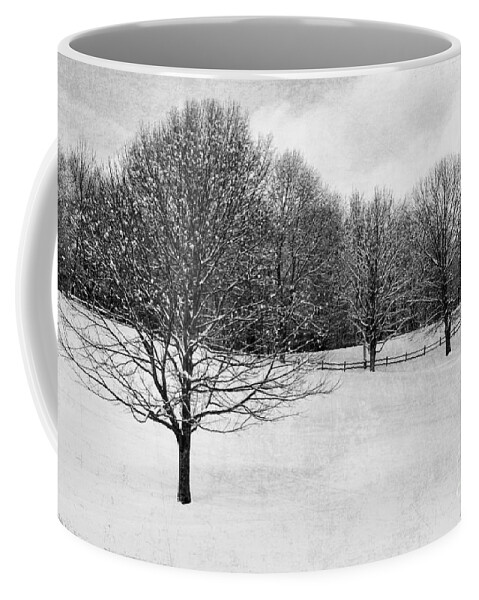 Winter Coffee Mug featuring the digital art Winter at the Golf Course by Jayne Carney