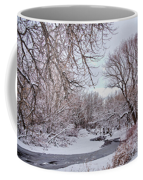 Winter Coffee Mug featuring the photograph Winter Creek by James BO Insogna