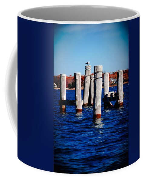 Connecticut Coffee Mug featuring the photograph Winter Dock by Greg Fortier