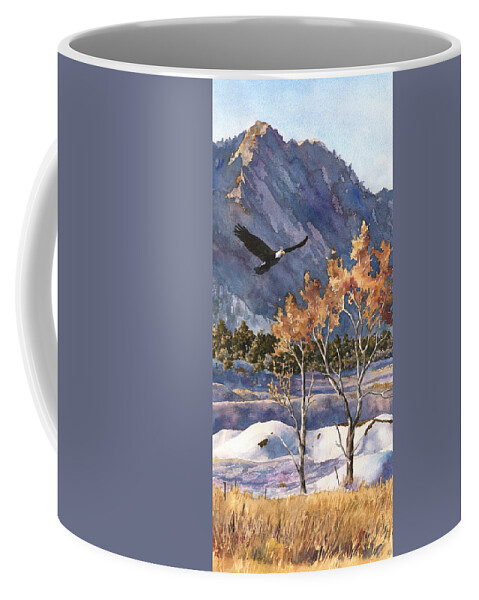 Colorado Rocky Mountain Painting Coffee Mug featuring the painting Winter Drift by Anne Gifford