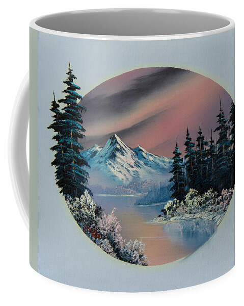 Landscape Coffee Mug featuring the painting Winter Tranquility by Chris Steele