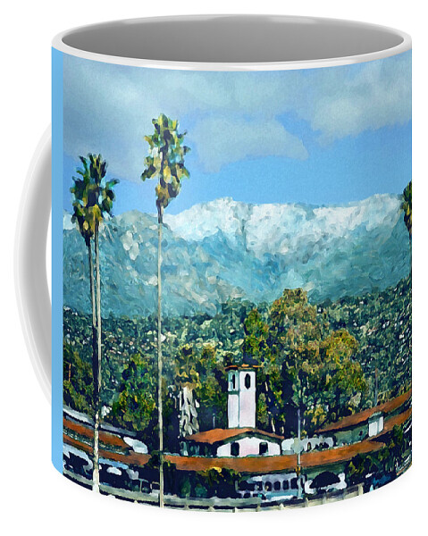 Landscape Coffee Mug featuring the photograph Winter Paradise Santa Barbara by Kurt Van Wagner