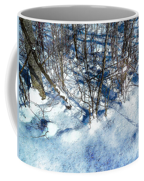 Winter Coffee Mug featuring the photograph Winter Shadows by Claire Bull