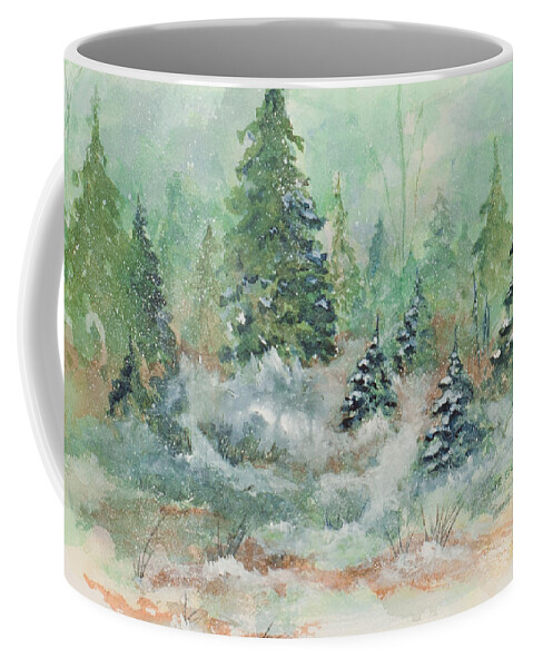 Painting Coffee Mug featuring the painting Winter Wonderland by Lee Beuther