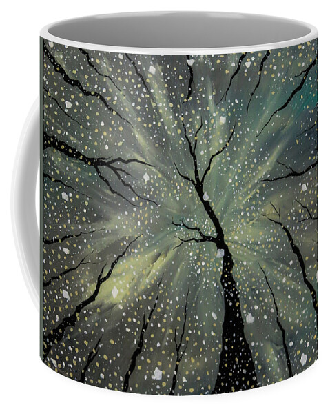 Trees Coffee Mug featuring the painting Winter's Spell by Joel Tesch