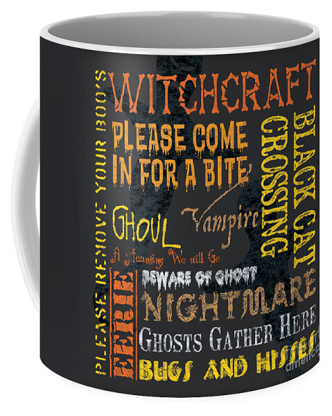 Halloween Coffee Mug featuring the painting Witchcraft by Debbie DeWitt