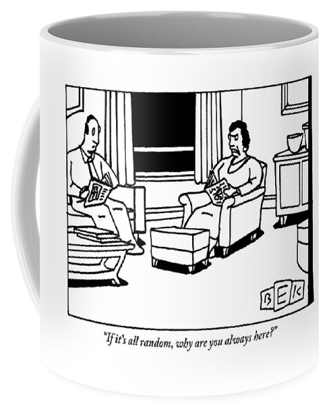 Woman To Man As They Read In A Living Room Coffee Mug