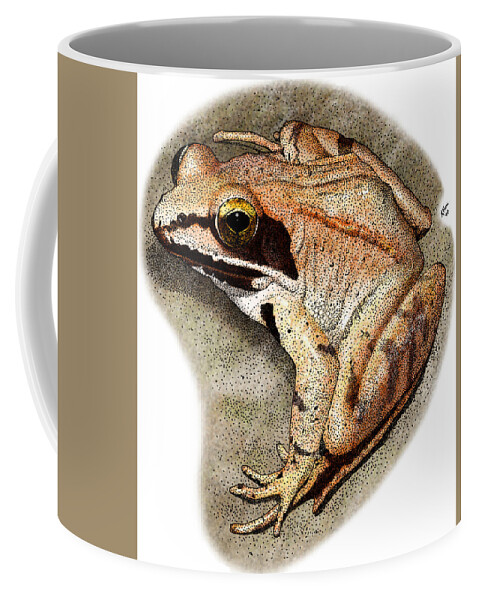 Wood Frog Coffee Mug featuring the photograph Wood Frog by Roger Hall