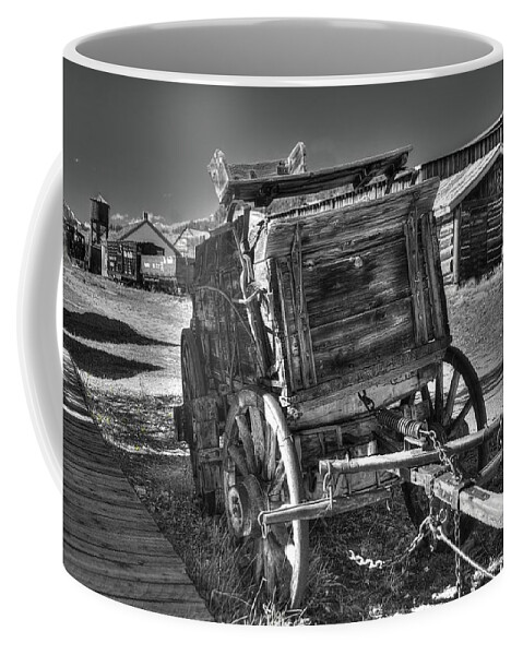 Photograph Coffee Mug featuring the photograph Wooden Wagon by Richard Gehlbach